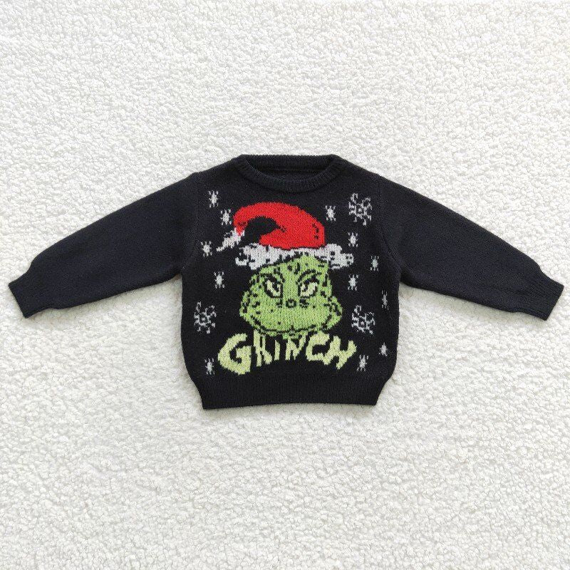 Christmas Black Cartoon Sweater