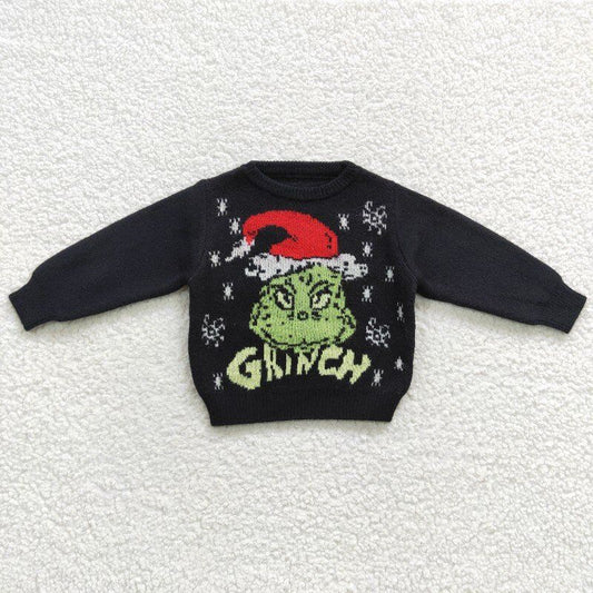 Christmas Black Cartoon Sweater