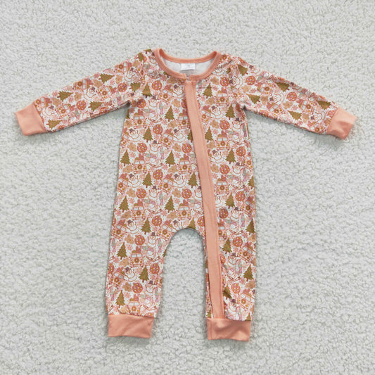 Christmas Baby Romper With zipper