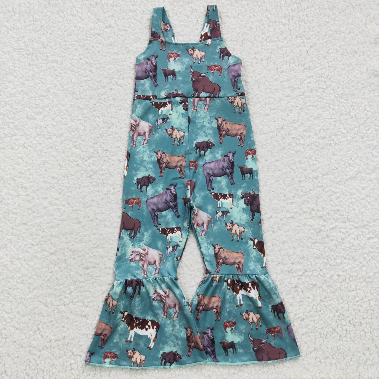 Green Cow Jumpsuit