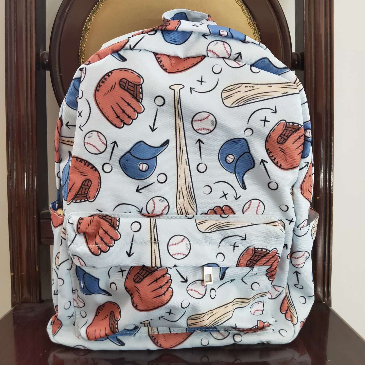 Baseball Print BACKPACK