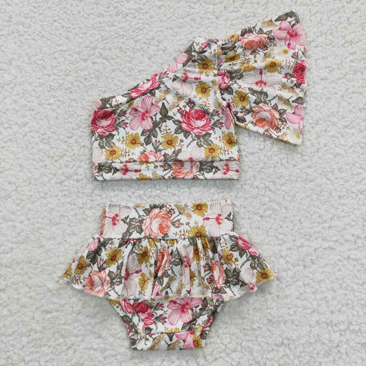 Flowers Girls Set Bummies