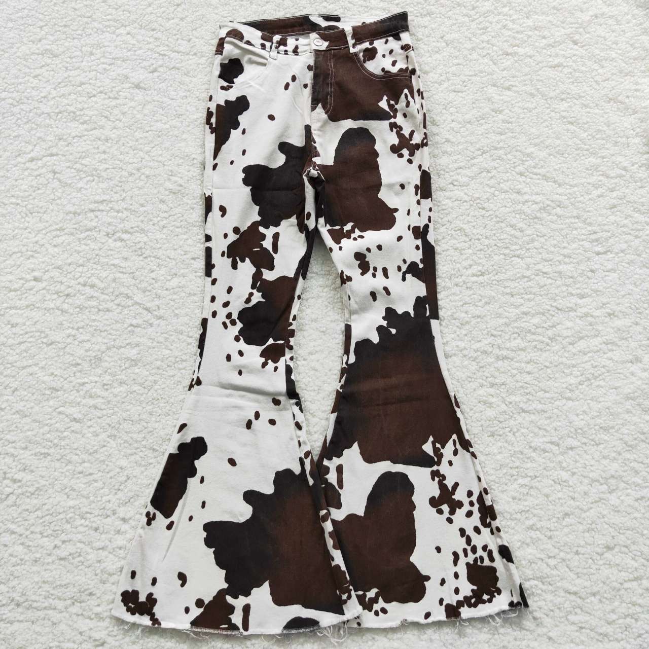 Adult Cow Bell-bottom jeans