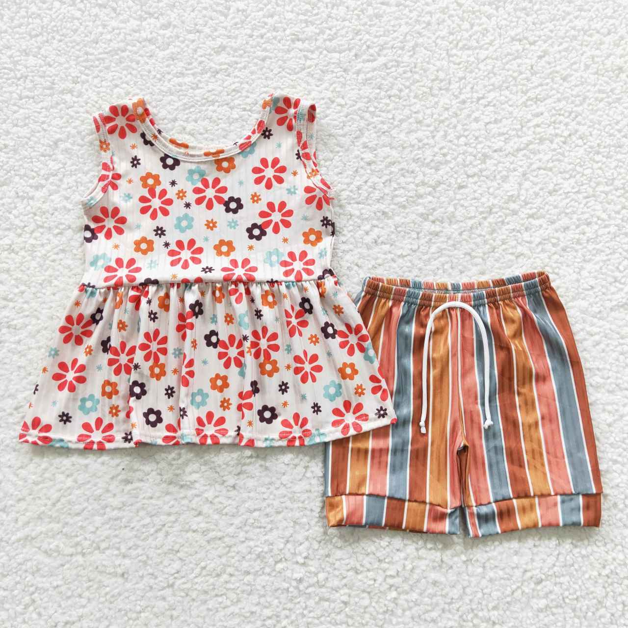 Orange Flowers Summer Set