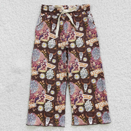 Western Flowers Cow Pants