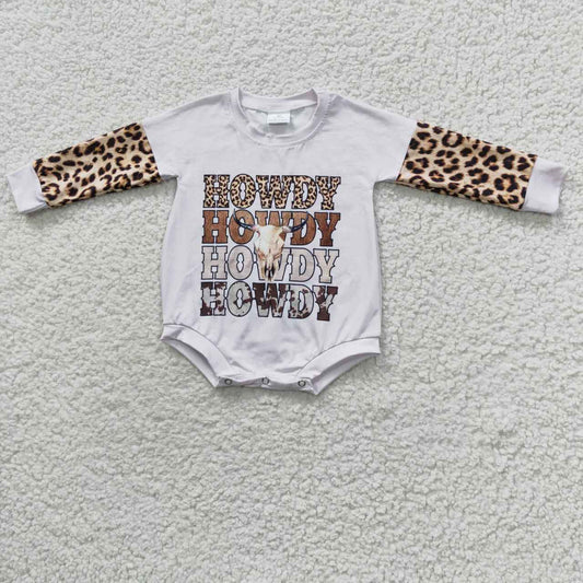 Leopard Cow long sleeves romper