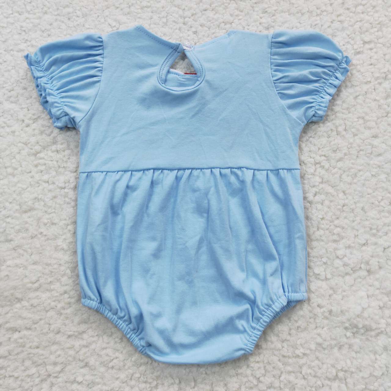 Farm Cow Embroidery Baby Girls Romper