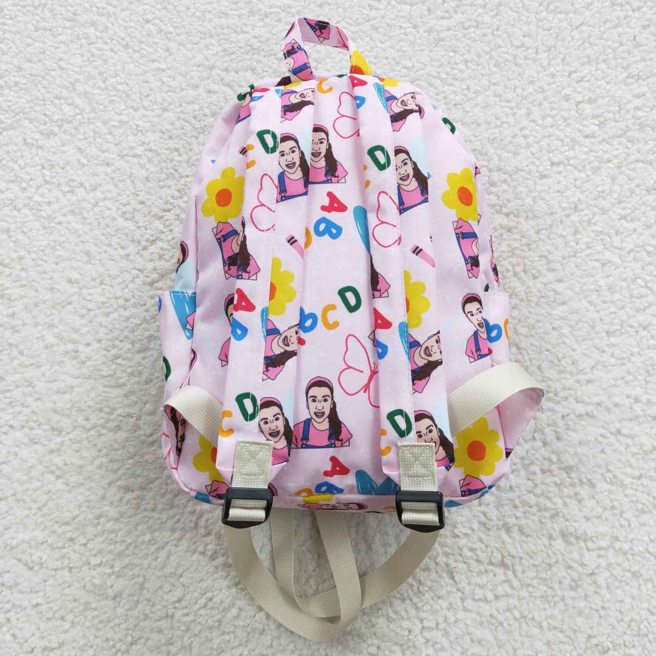 Pink Cartoon Print BACKPACK