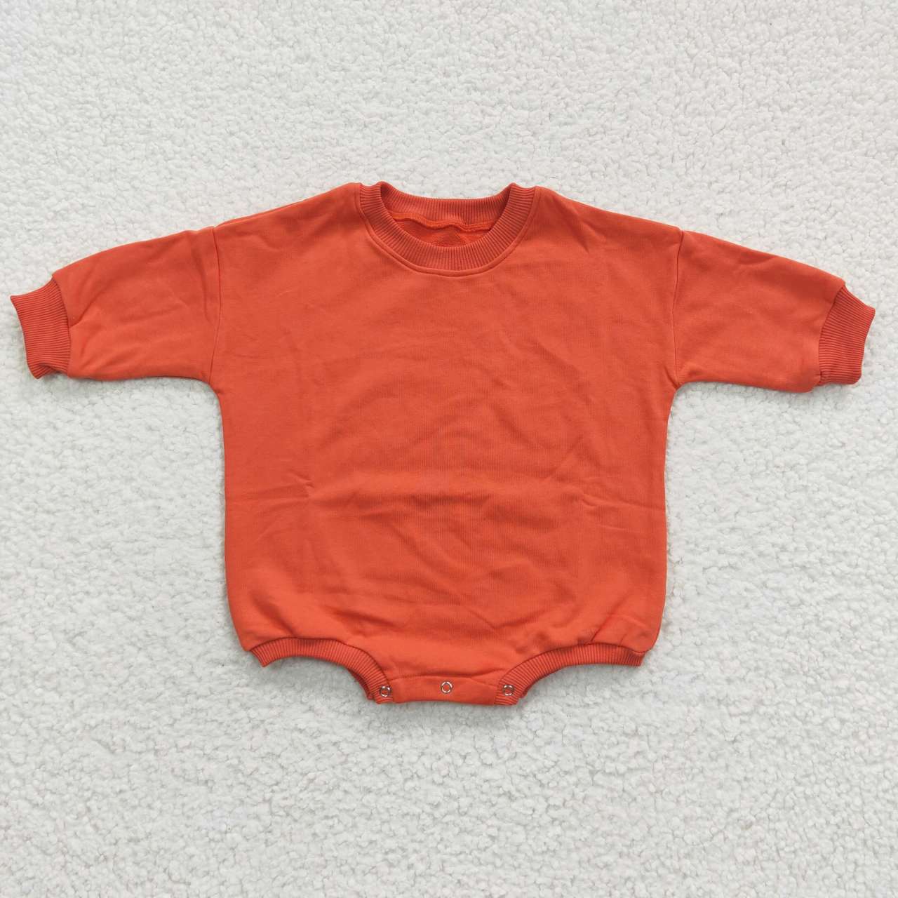 Orange Sweater Cotton long sleeves romper