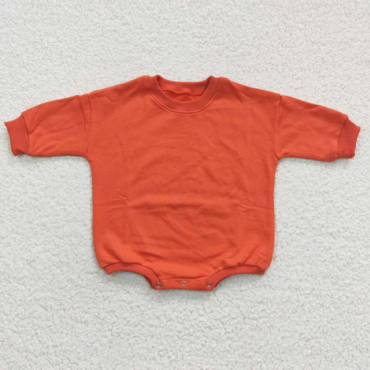 Orange Sweater Cotton long sleeves romper
