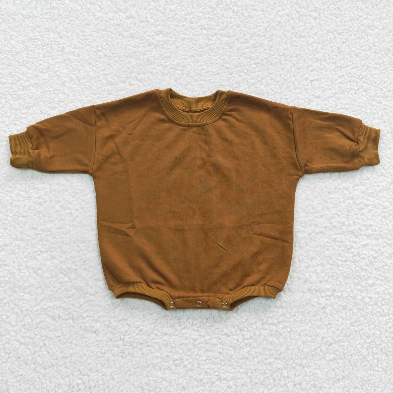 Brown Sweater Cotton long sleeves romper