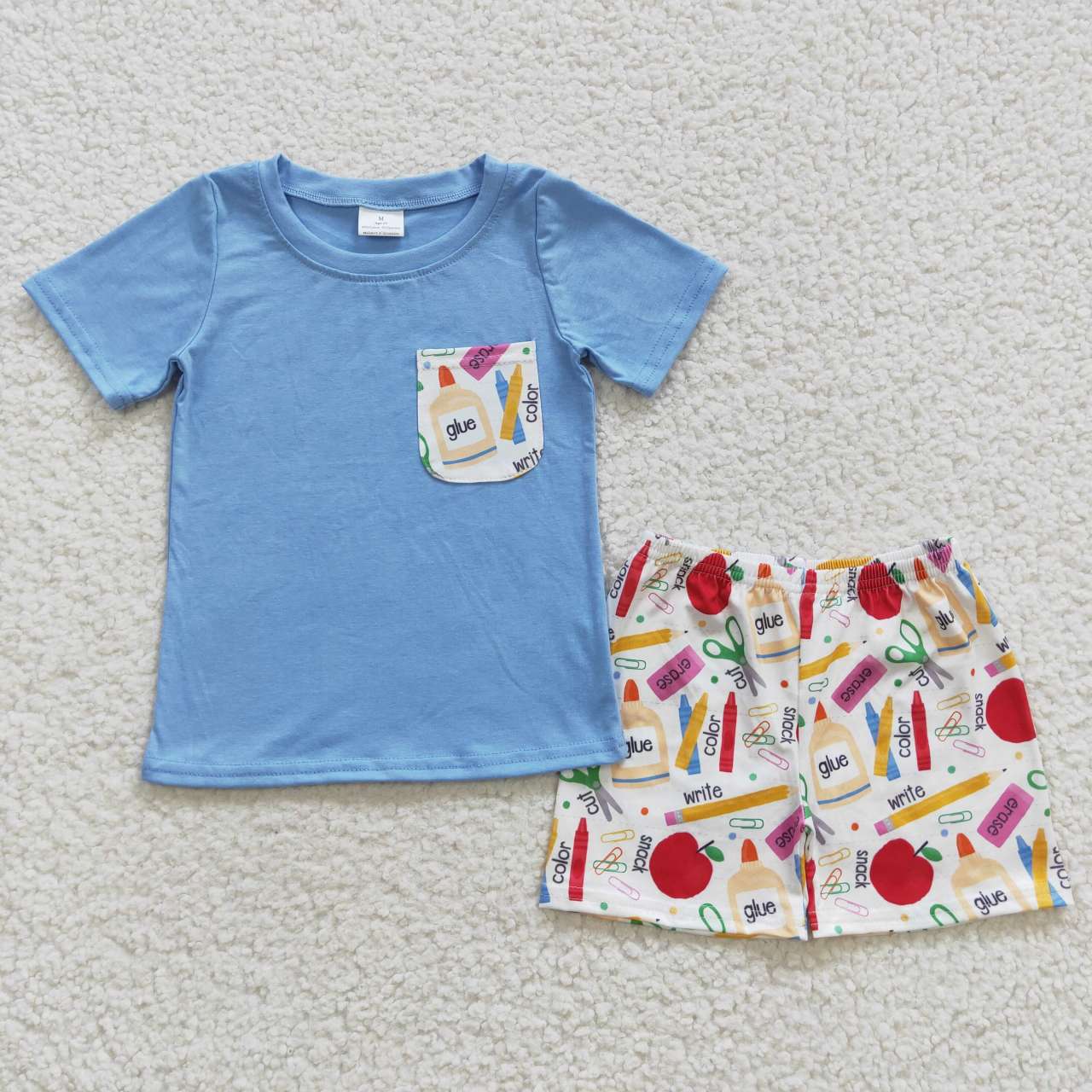 Back To School Pink Pencil Boy Set