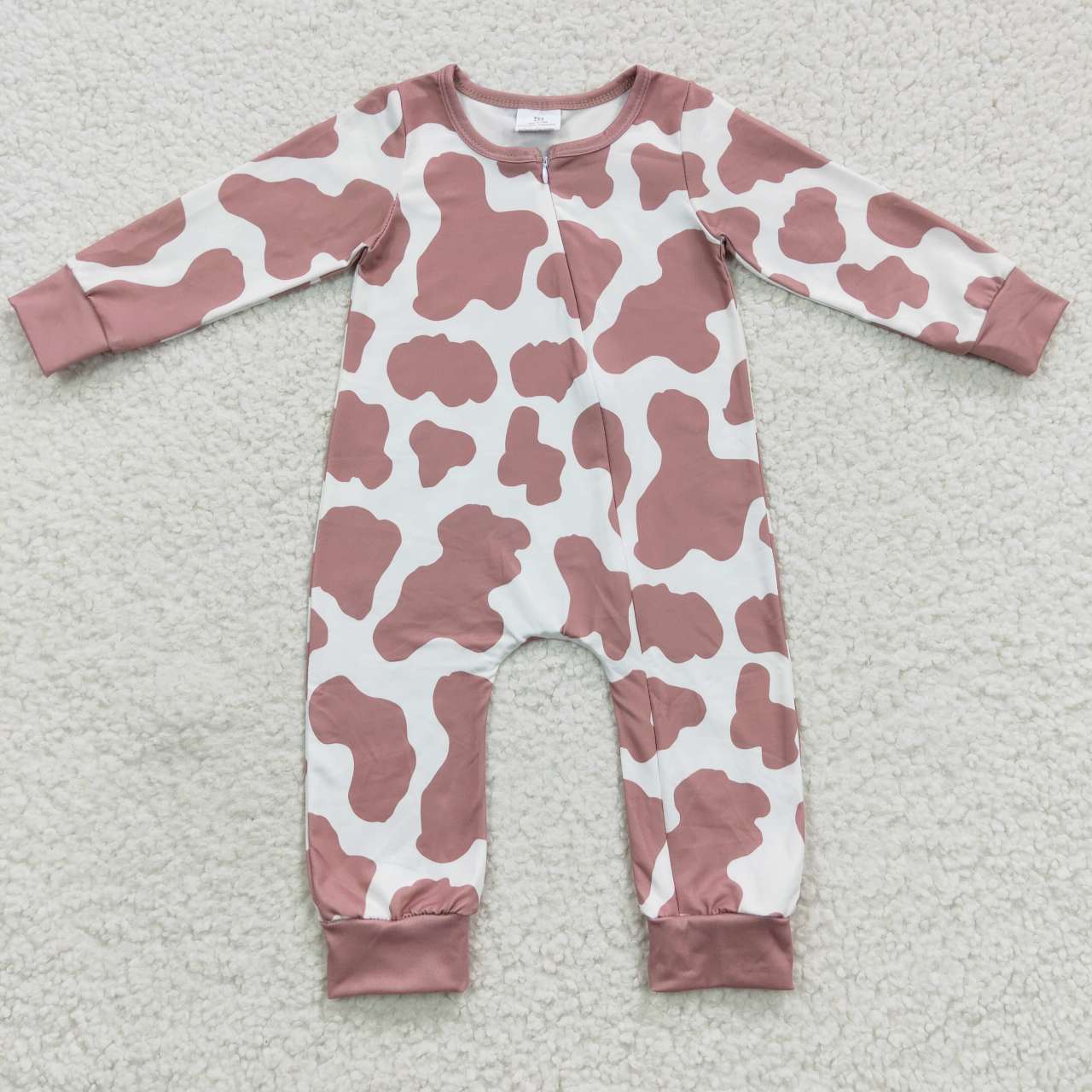 Brown Cartoon Baby long Romper