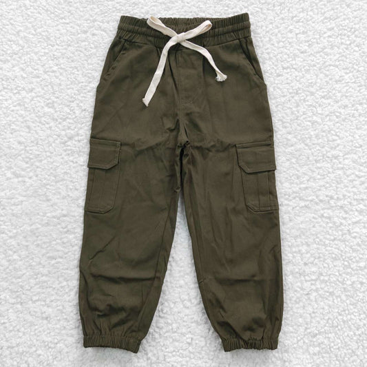 Dark Green Cargo Leggings Pants