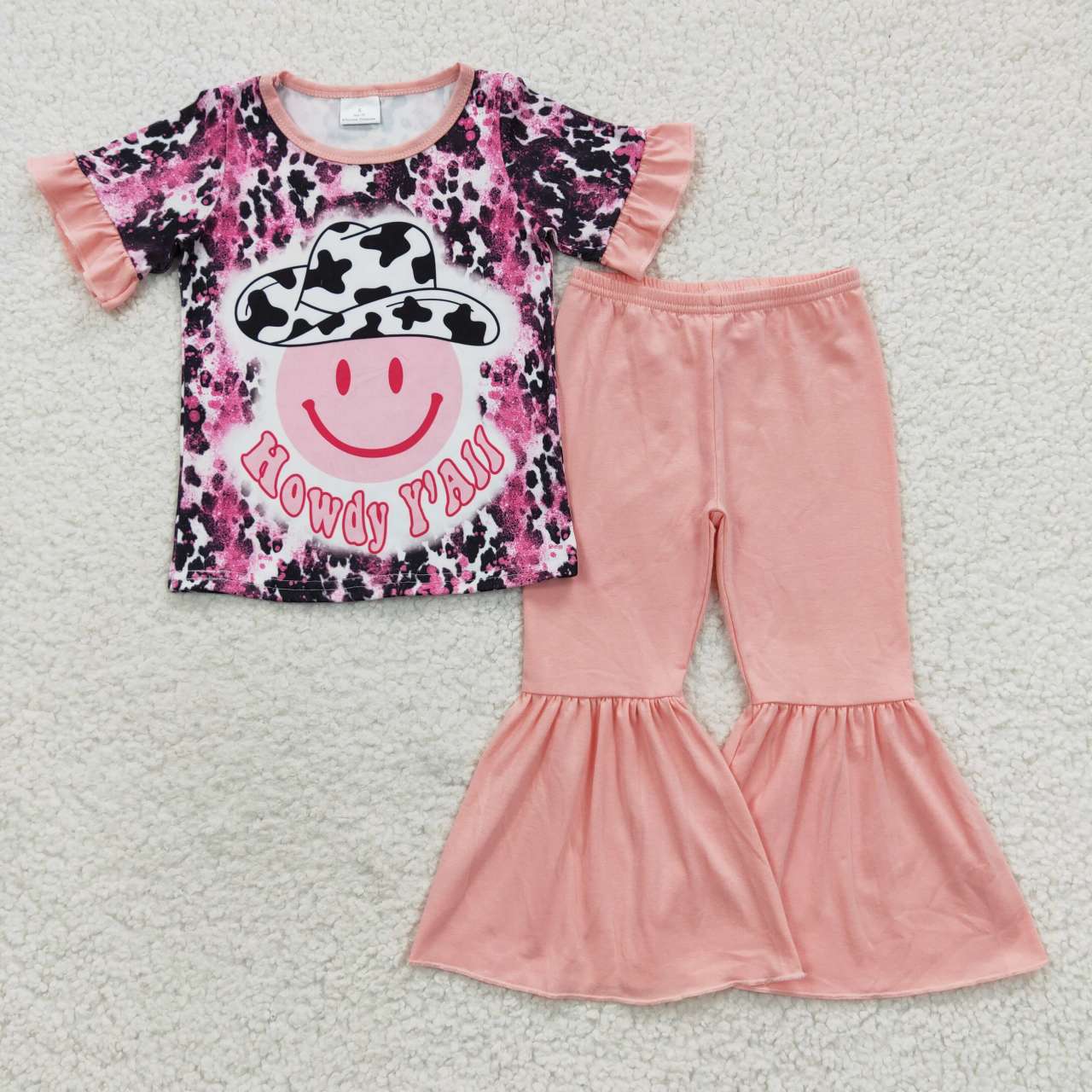 Pink Leopard Smile Girl Outfits