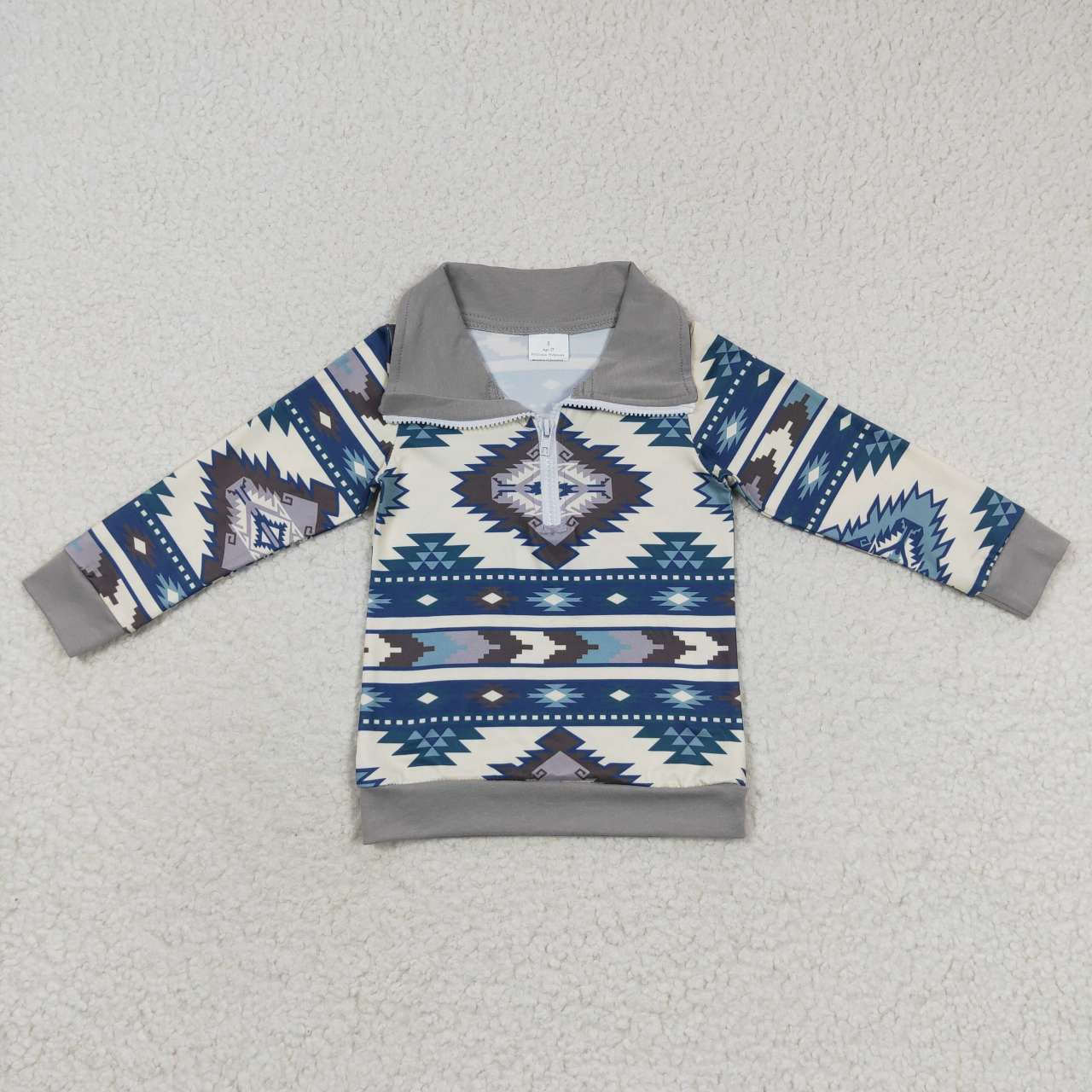 Western Gray With Zipper Coat