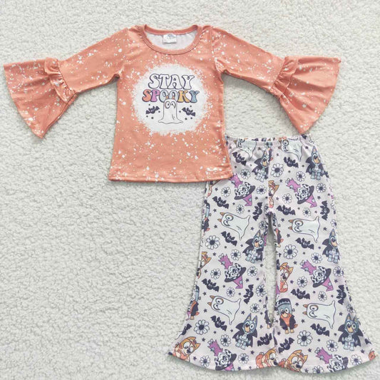 Fall Outfits Halloween Ghost Cartoon Girls Outfits