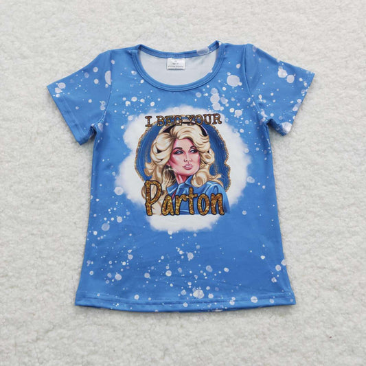 Blue Bleach Cartoon Girls Shirt