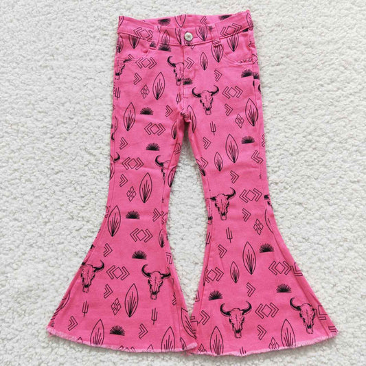 Pink Cowboys jeans Flare Pants