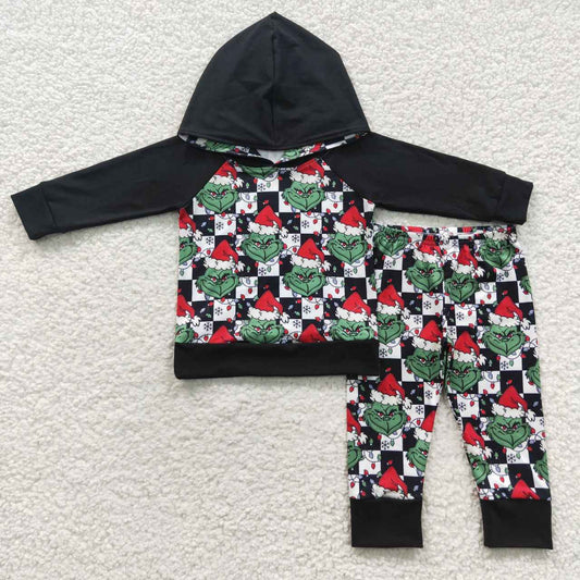 Christmas Green Cartoon Jogger Outfit