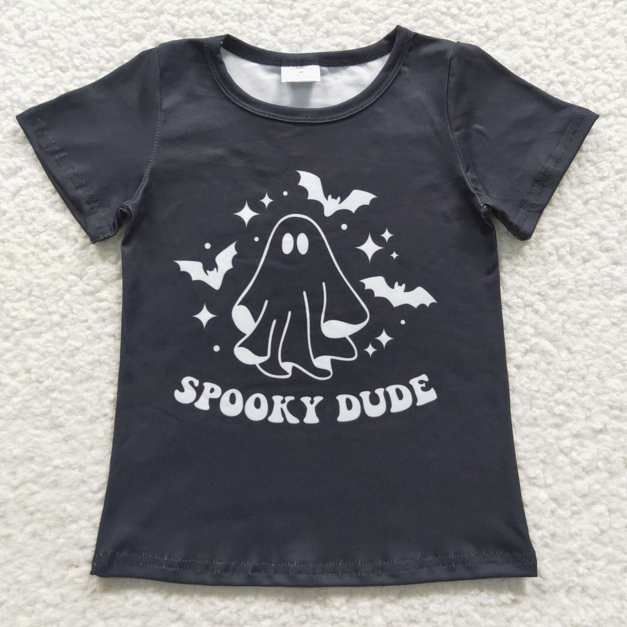 Black Ghost Cartoon Girls Shirt