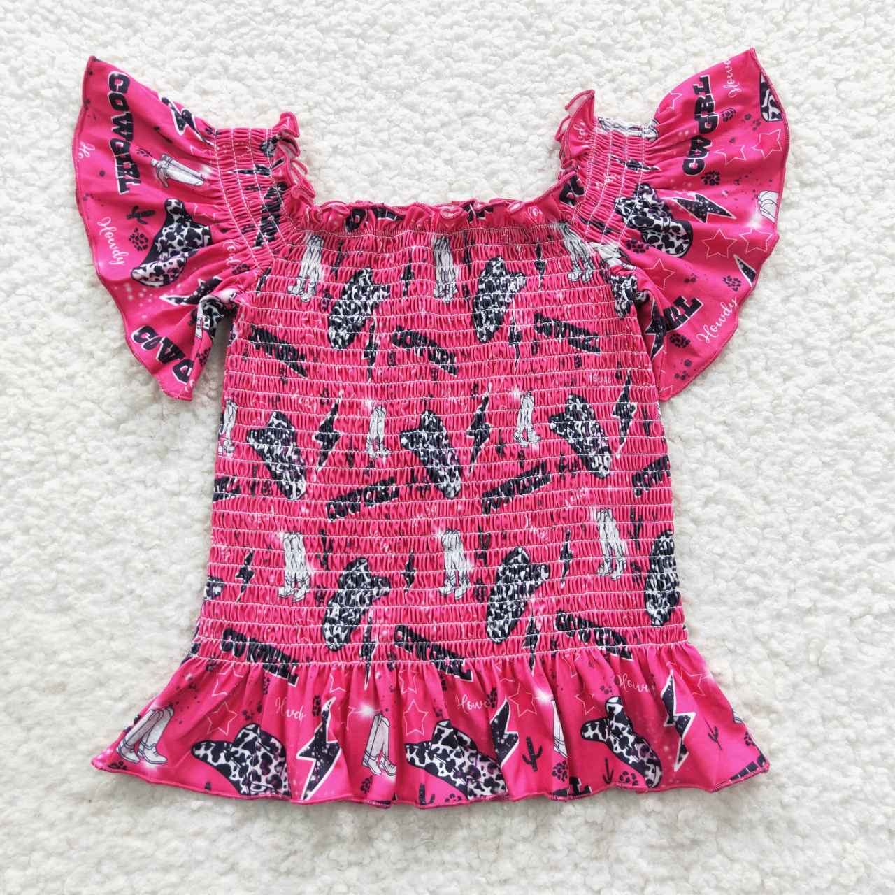 Western Purple Cowgirls Top