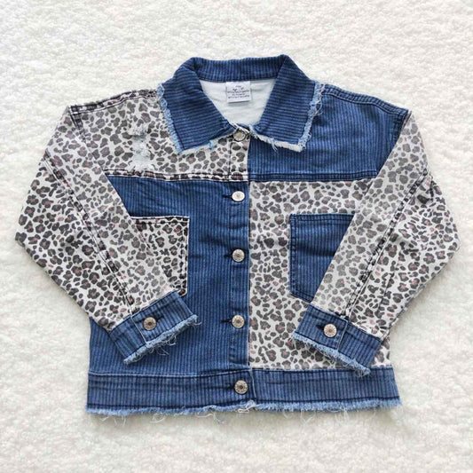 leopard denim jacket