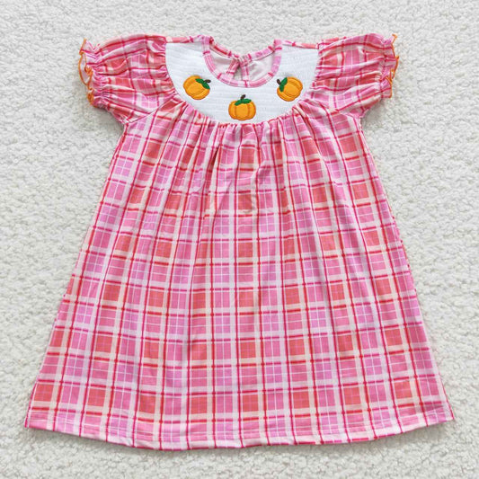 Halloween Pumpkin Smock Girls Dress