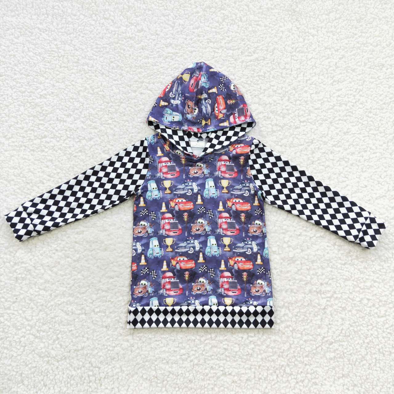 Black Car Catoon hooded