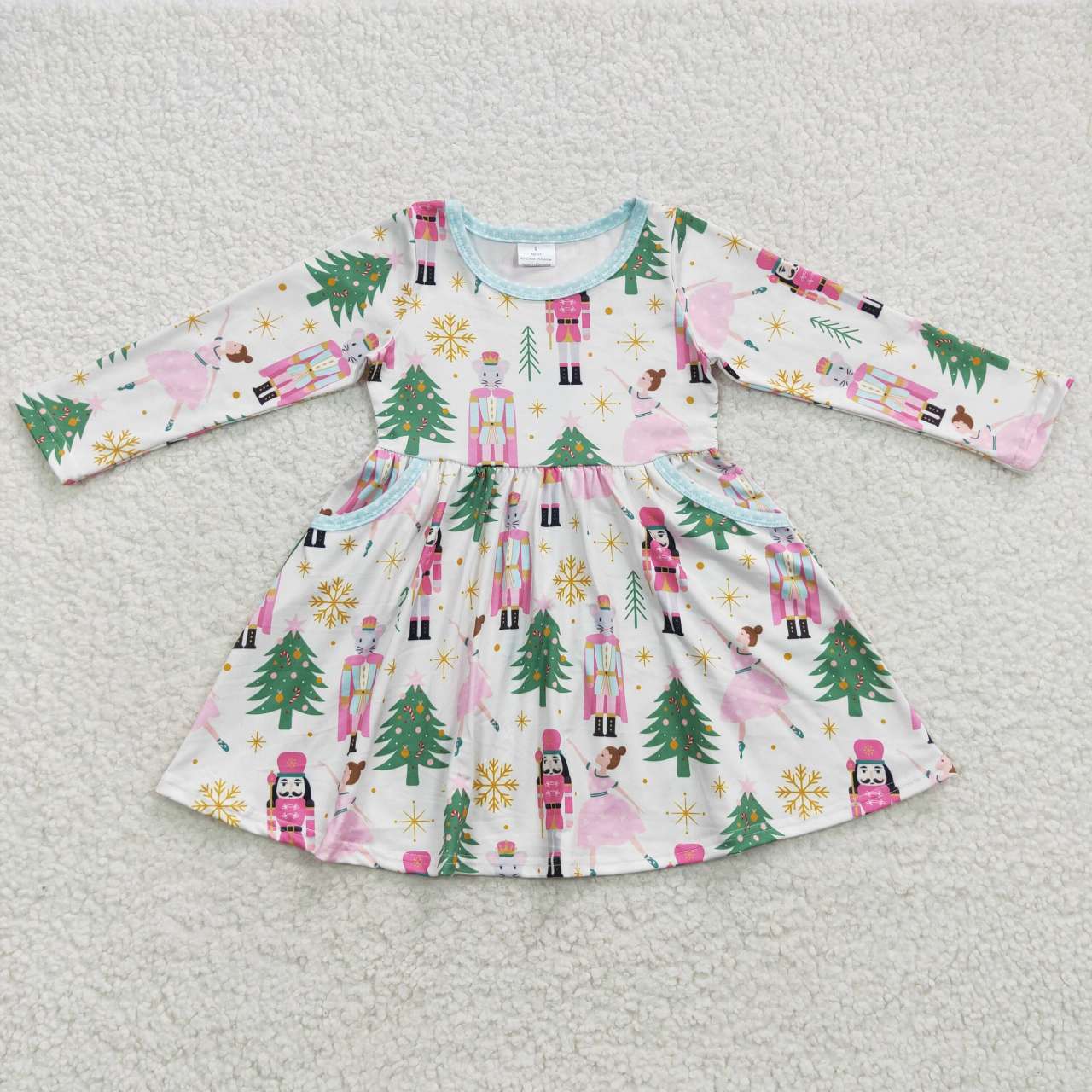 Christmas Cartoon Long Sleeves Dress