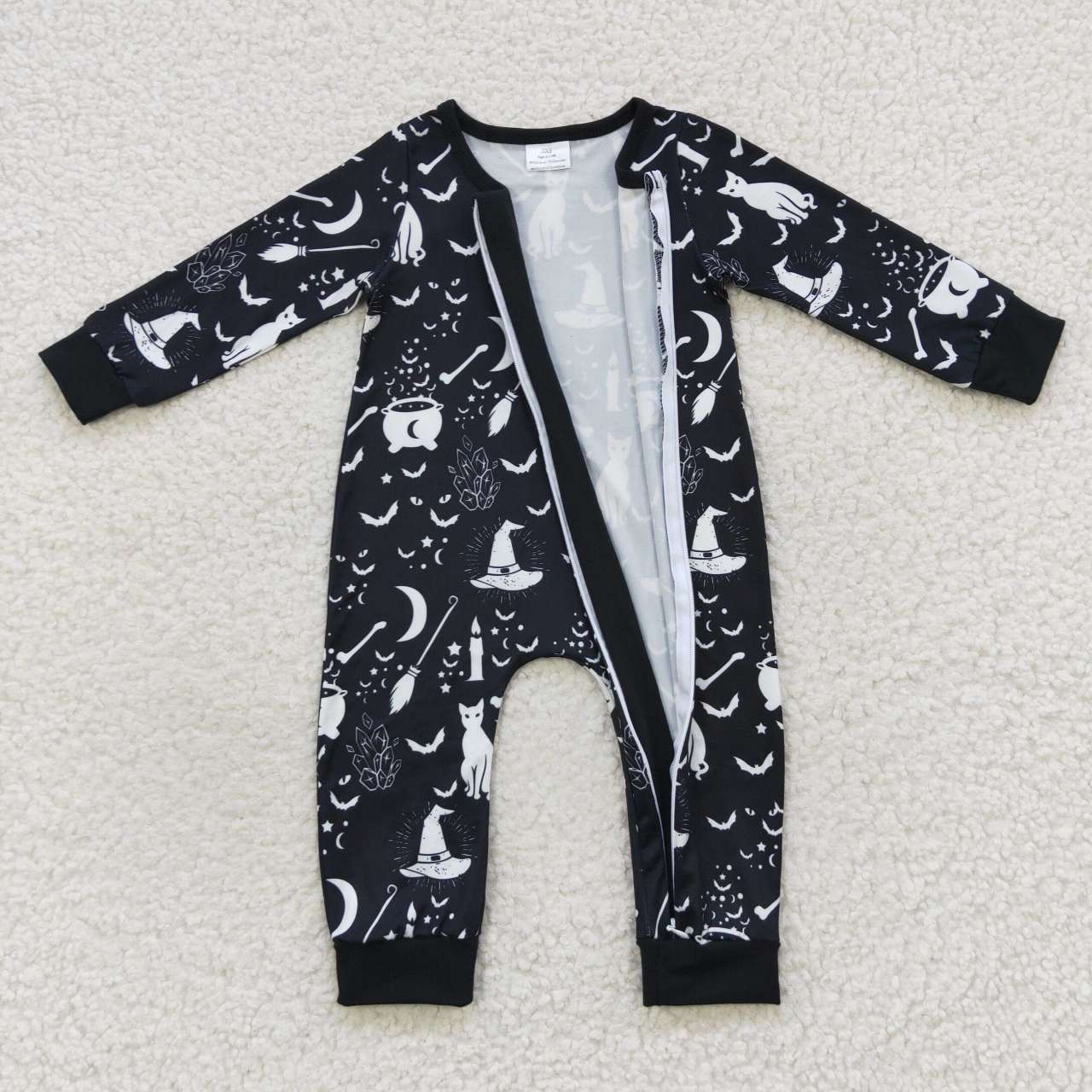 Halloween Ghost Baby Romper Baby Romper With zipper