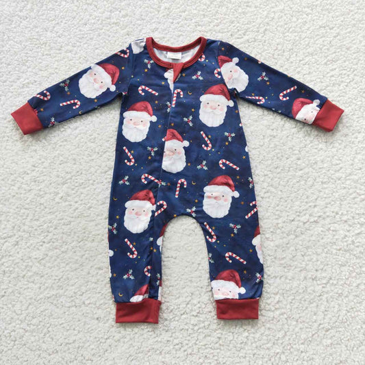 Christmas With Zipper Baby Romper With zipper