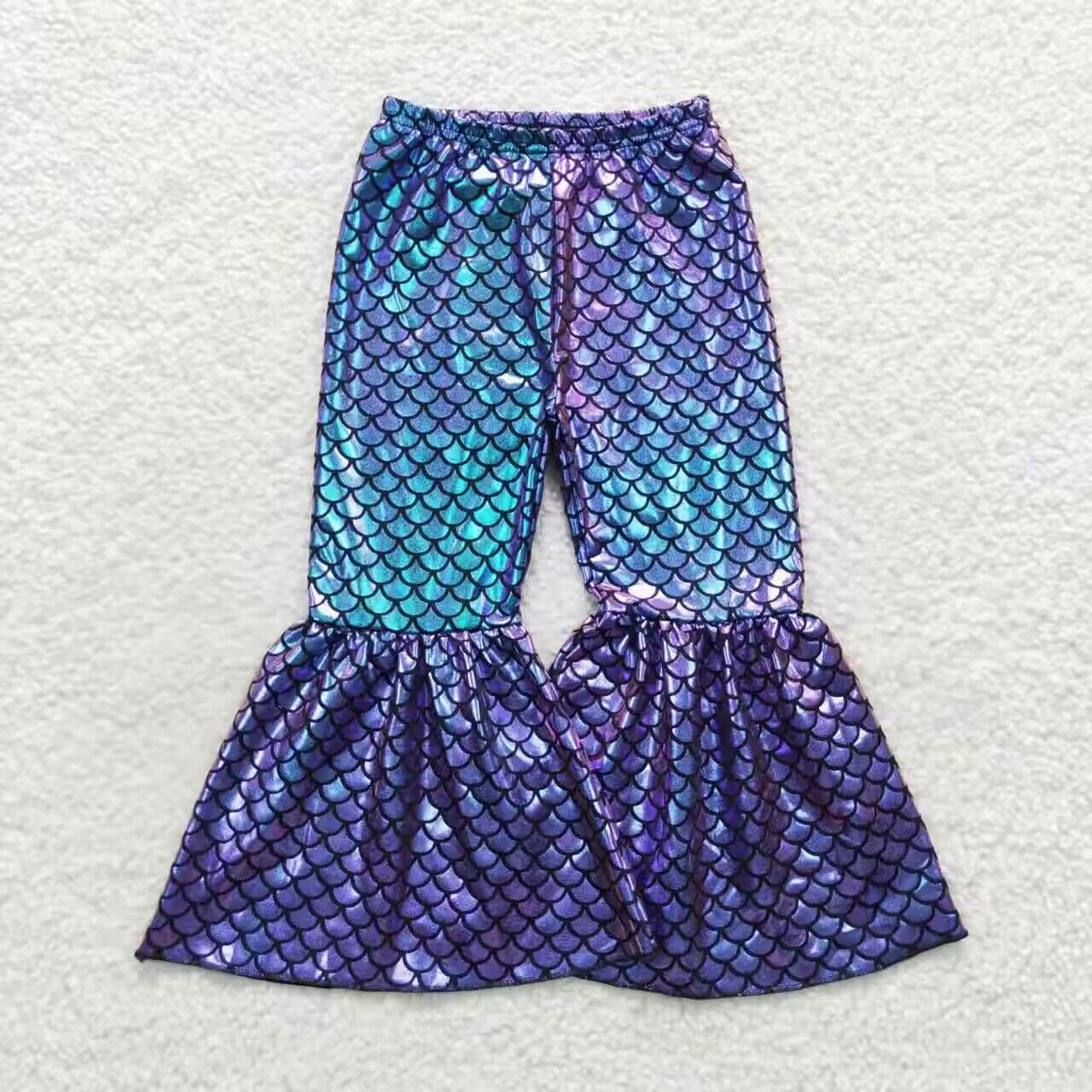 Purple fish scales Bell Pants