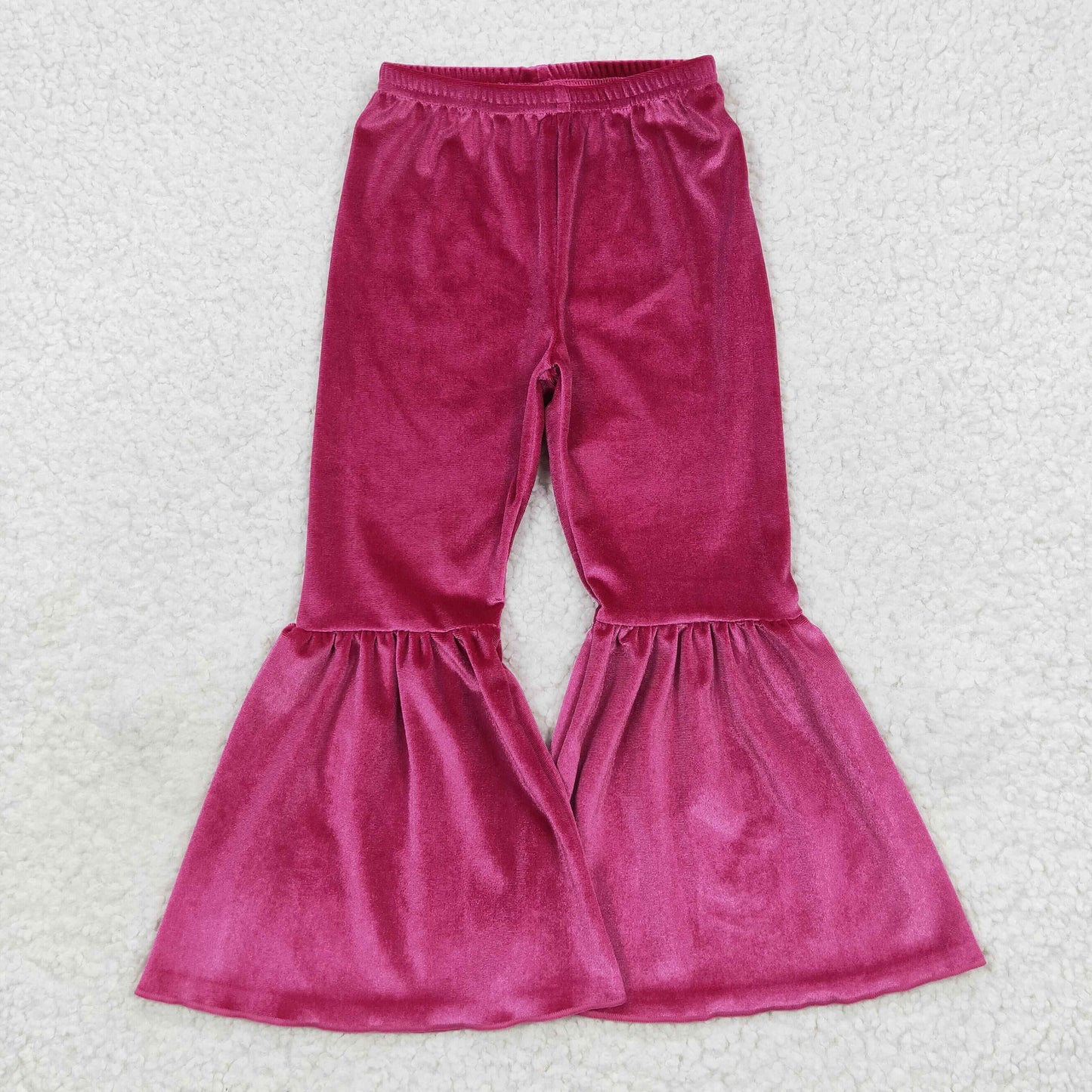 Purple Velvet bell pants