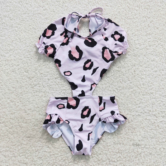 Leopard 2pc girls summer Swimsuit