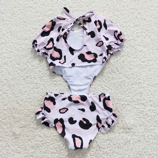 Leopard 2pc girls summer Swimsuit