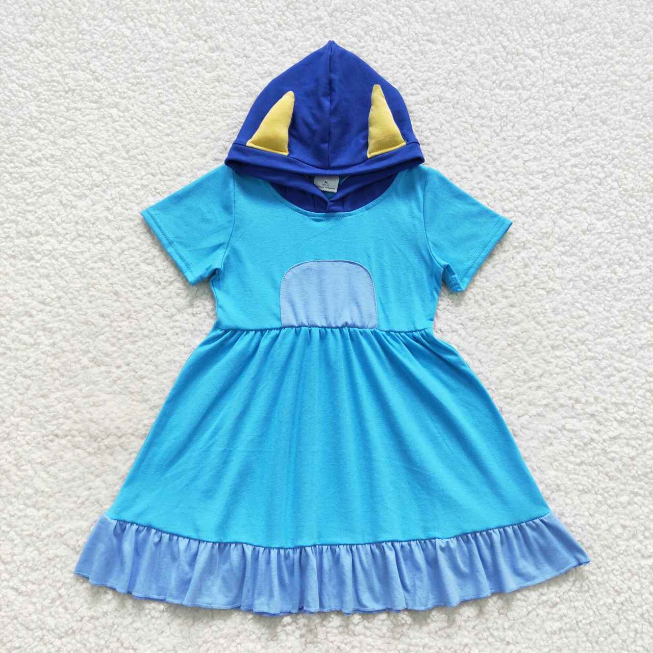 Blue Jogger Girls Dress
