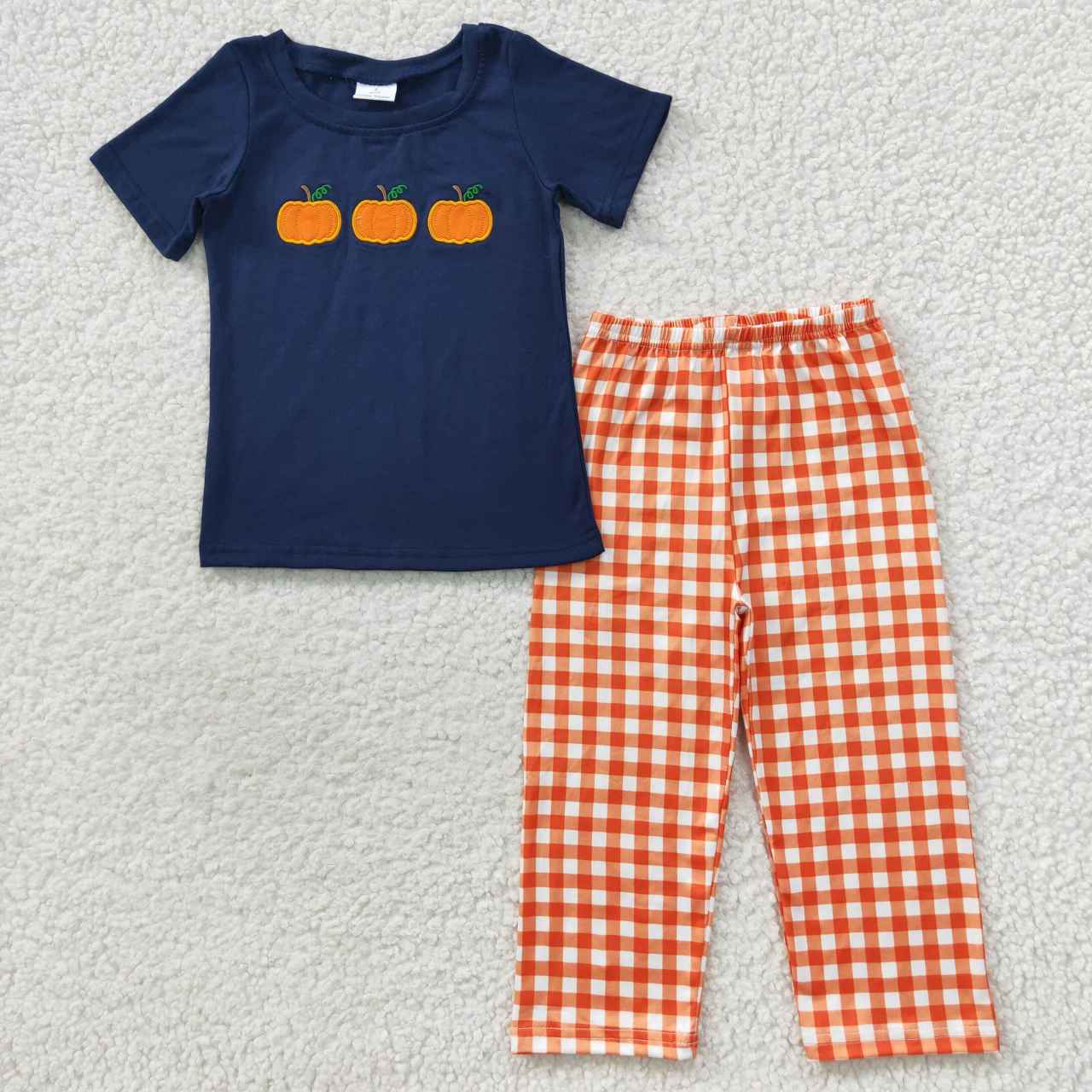 Halloween Pumpkin pants Boy set