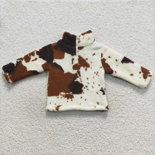Brown cow girls coat