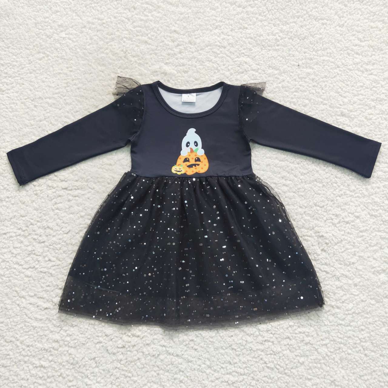 Halloween Ghost Pumpkin Girls Tutu Dress