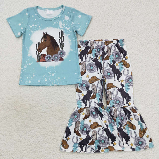 Blue Horse Girls Set