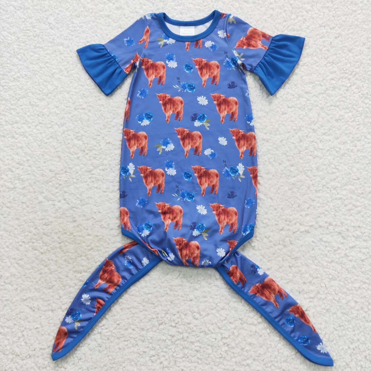 Blue Highlandcow Gown