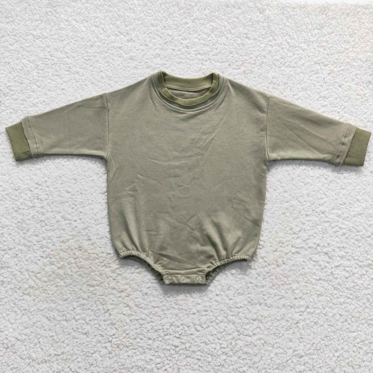 Green Sweater Cotton long sleeves romper