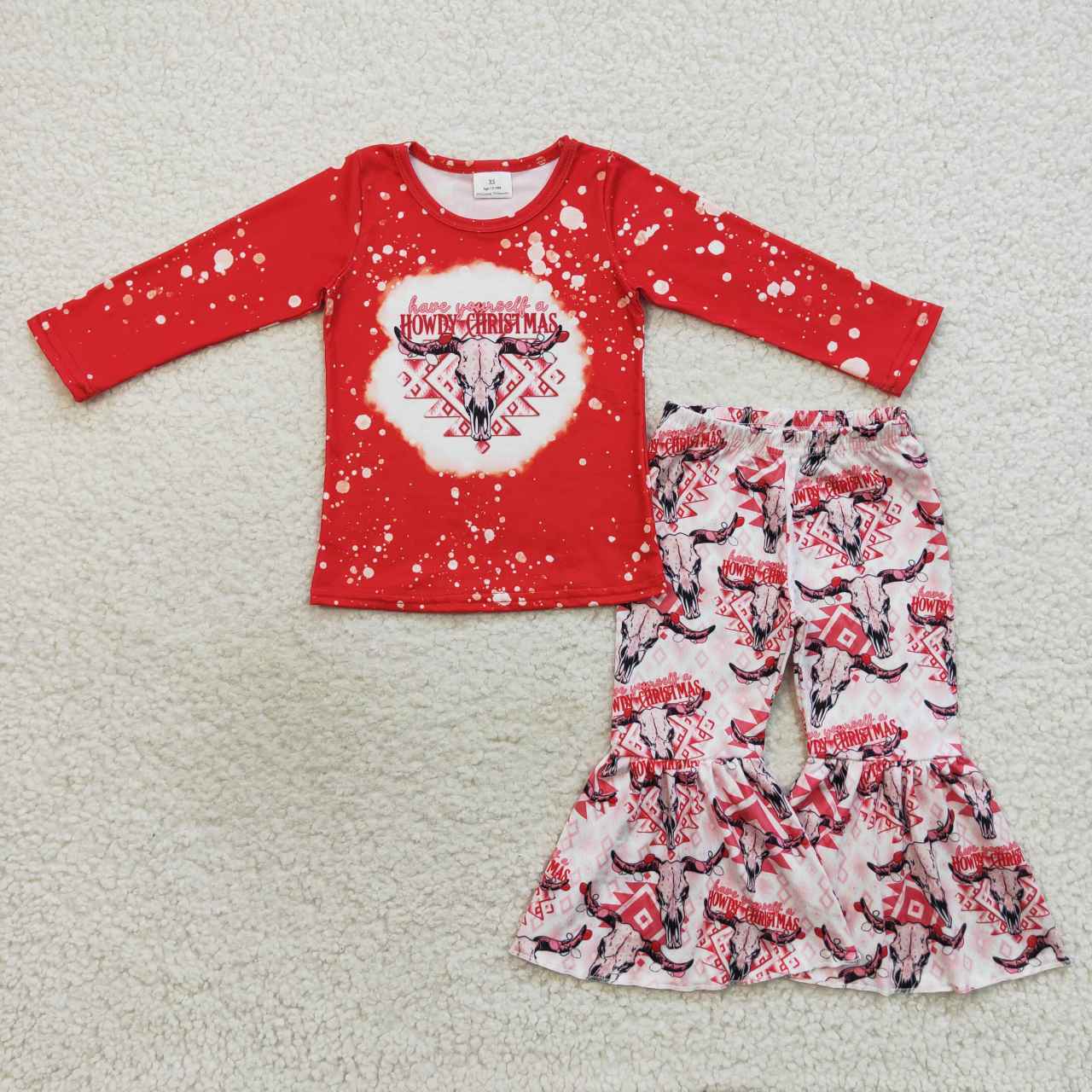 Western Cow Print Girls Set