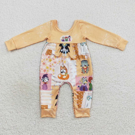 Halloween Cartoon Dog Baby Romper