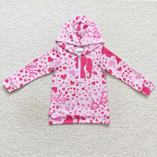 Pink Leopard hooded