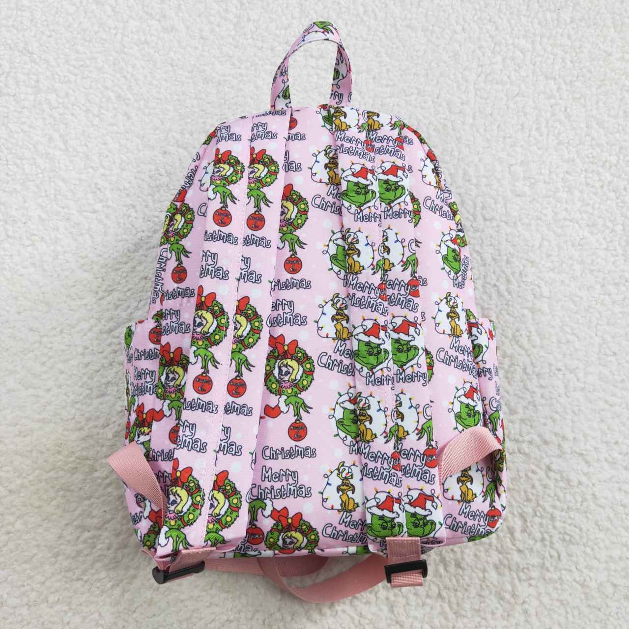 Christmas Pink Cartoon Cartoon Print BACKPACK