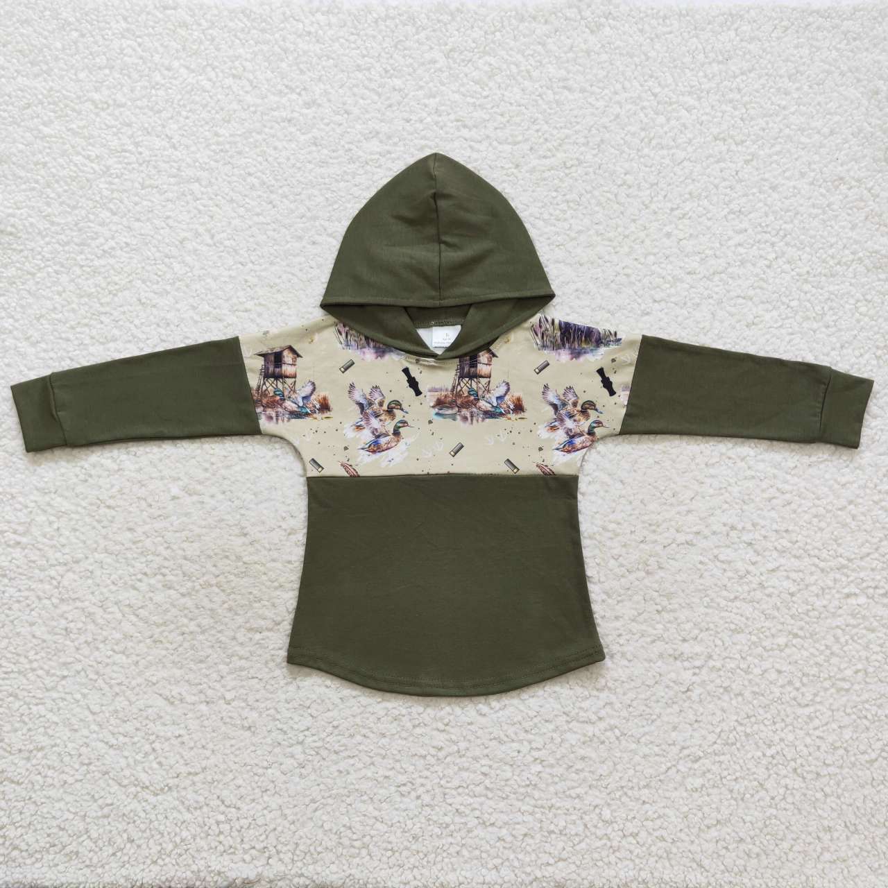 Green Duck hooded