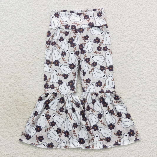 Halloween Ghost Print Girl's bell pants