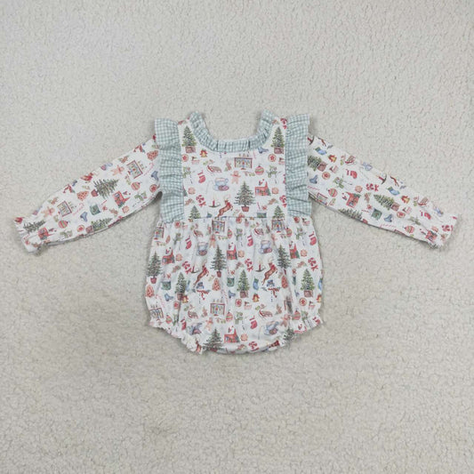 Christmas Tree Long Sleeves Romper